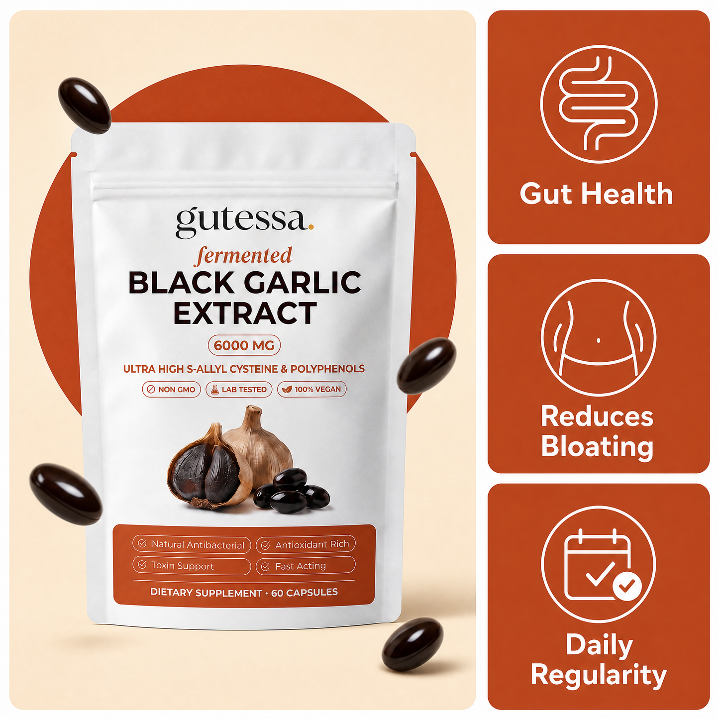 Gutessa® Fermented Black Garlic Extract