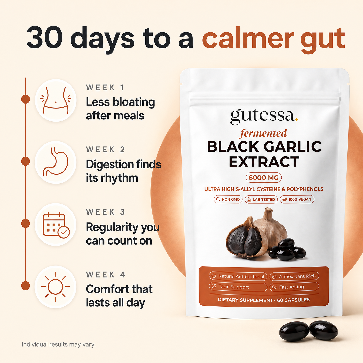 Gutessa® Fermented Black Garlic Extract